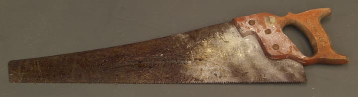 Restoring saws: project 1 part 1