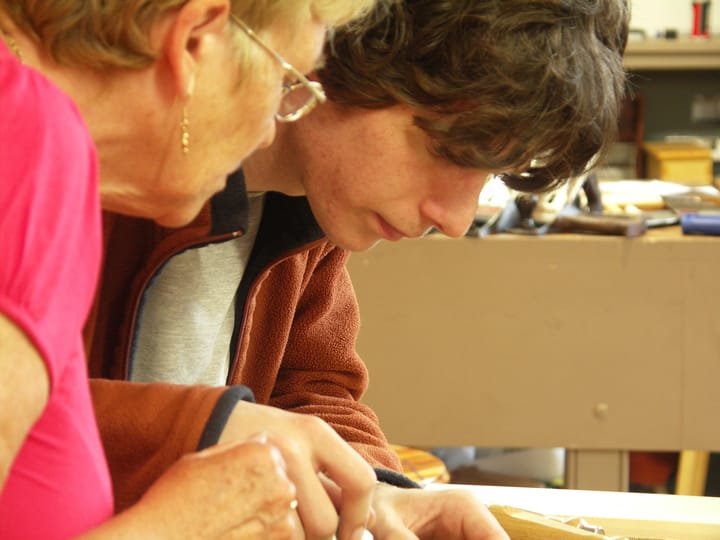 Apprenticing young men