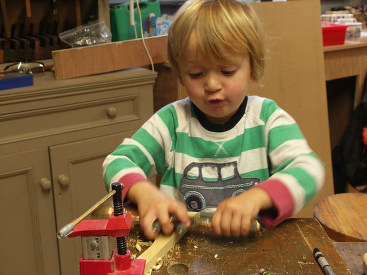 Woodworking with children