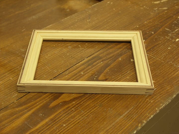 My inlaid picture frame