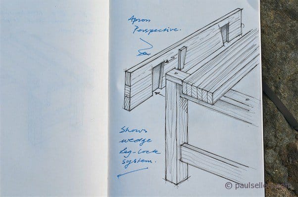 How to Build a Workbench – Apron Recesses (part11)