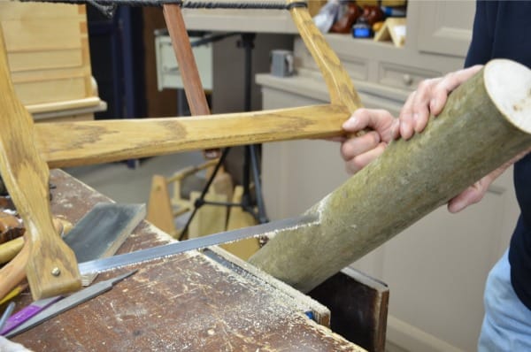 Spoon making from the log first I think