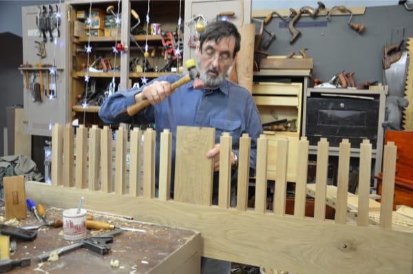 Making My Bed - Footboard Palings in Place