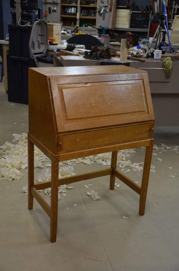 Fall-front desk for restoring