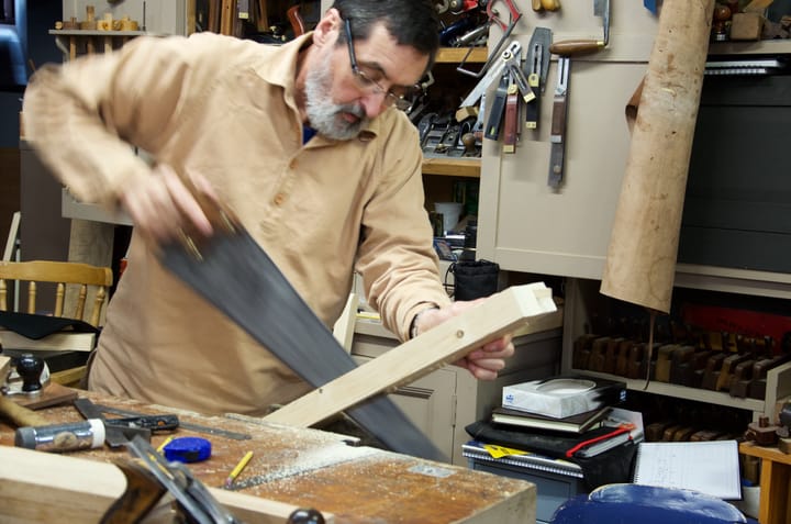 Happy or contented with work?