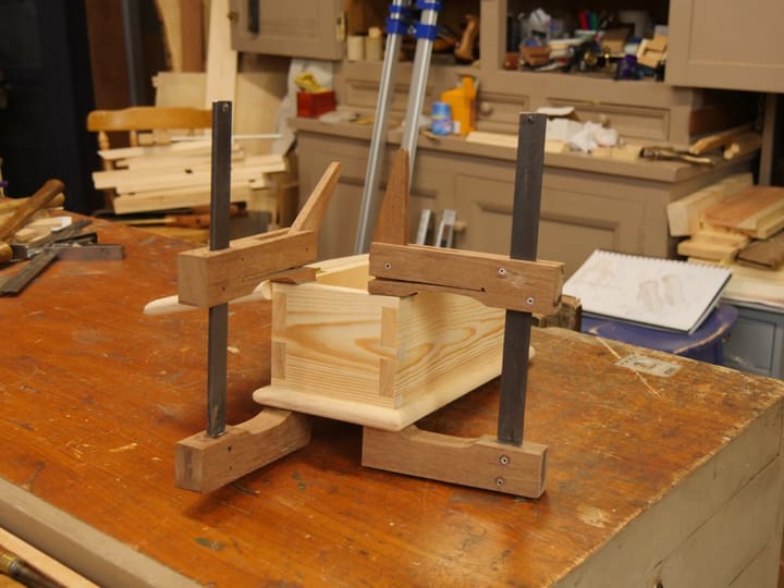 Cam clamps for almost free or about £1 each.