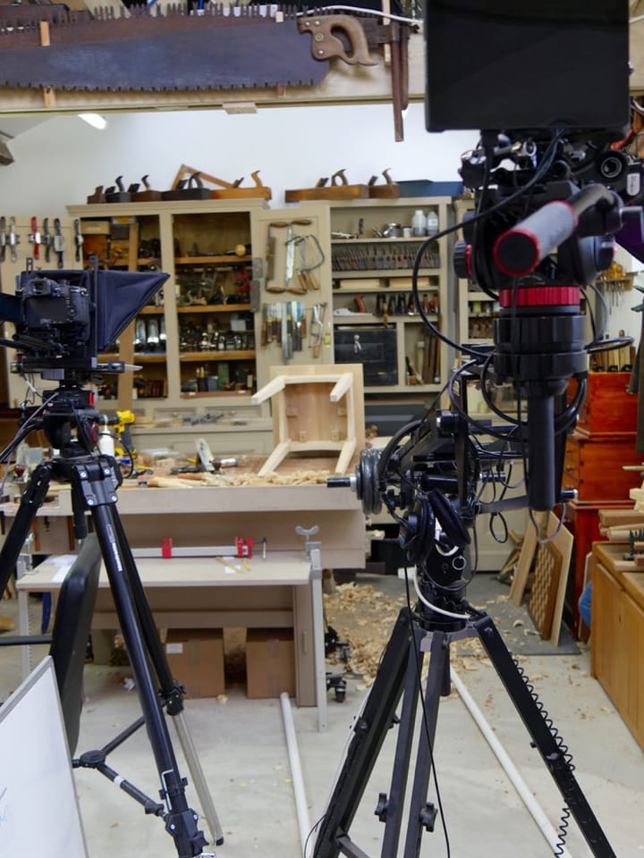 Chess Board, Occasional Table and a Matched Pair of Sawhorses