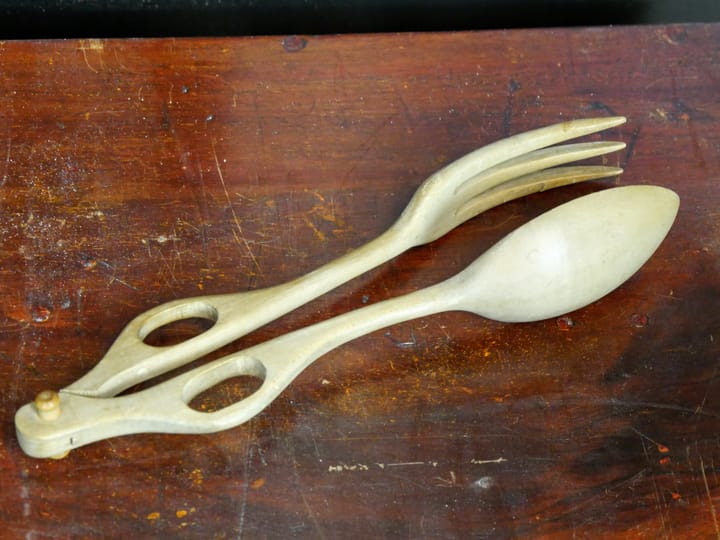 Sycamore Salad Servers––Form Follows Function