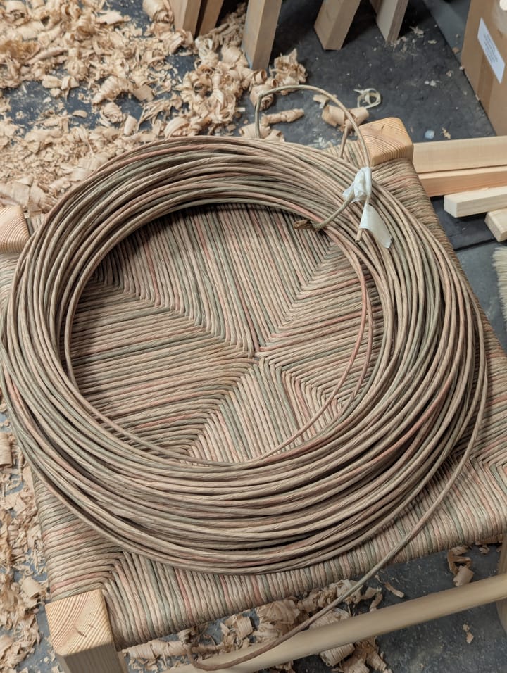 Making a Splay-legged Stool––Weaving the Seat: Part II