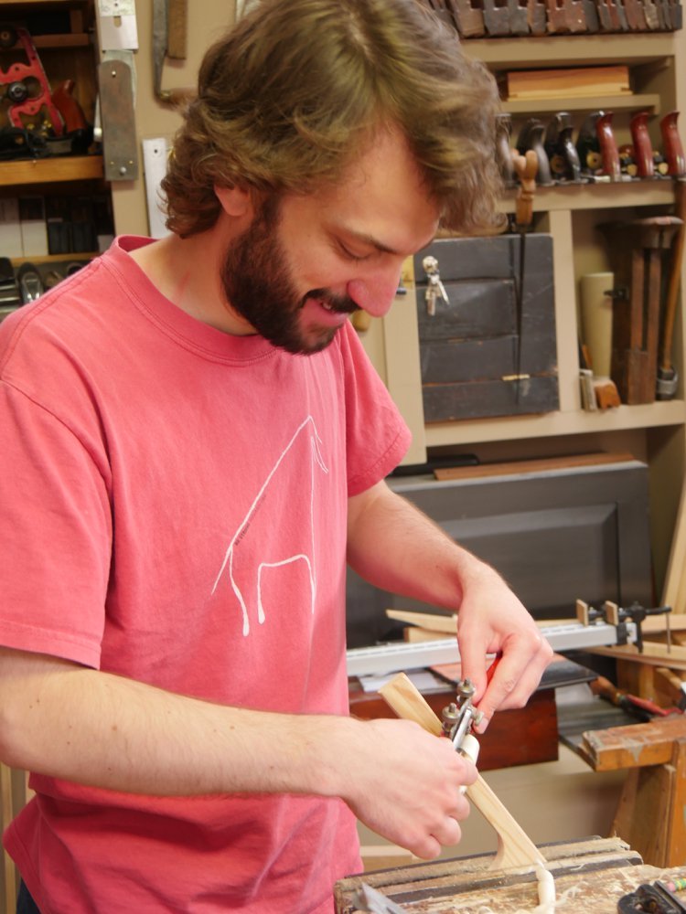 Mark making at my workbench.